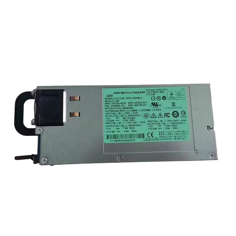 DPS-1200SB A 643933-001 660185-001 643956-101 1200W Platinum Power Supply for DL580 Gen8 G8 Server Workstation Computer Original
DPS-1200SB A 643933-001 660185-001 643956-101 1200W Platinum Power Supply for DL580 Gen8 G8 Server Workstation Computer Original