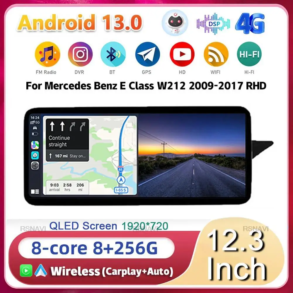 Android 13 wireless CarPlay For Mercedes Benz Class E W212 2009-2016 RHD E300 GPS Car Radio Multimedia Player 360 Camera Stereo
Android 13 wireless CarPlay For Mercedes Benz Class E W212 2009-2016 RHD E300 GPS Car Radio Multimedia Player 360 Camera Stereo