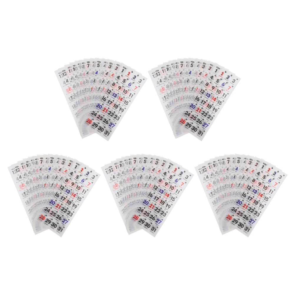 5 Sets Date Sticker Planning Stickers Decorate Calendar Numbers Labels for Notebooks Dating
5 Sets Date Sticker Planning Stickers Decorate Calendar Numbers Labels for Notebooks Dating