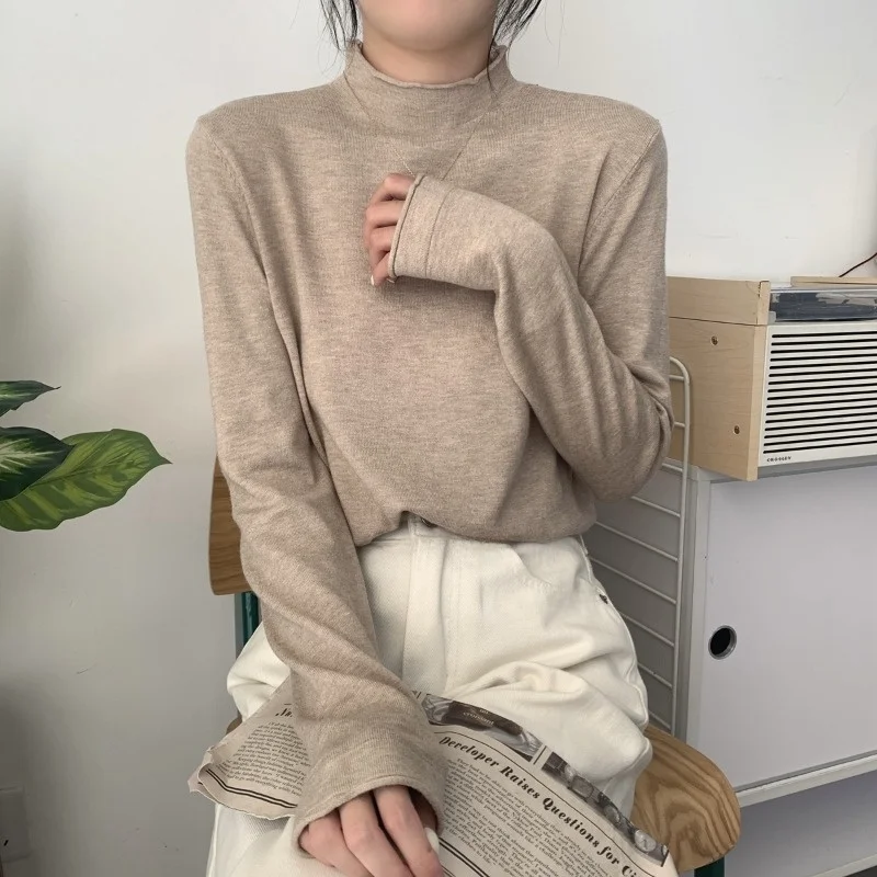 Women's Casual Long Sleeve Knitted Sweater Half High Collar Spring 2024 New Style Slimming Inner Wear Commute Fashion Straigh...
Women's Casual Long Sleeve Knitted Sweater Half High Collar Spring 2024 New Style Slimming Inner Wear Commute Fashion Straigh...