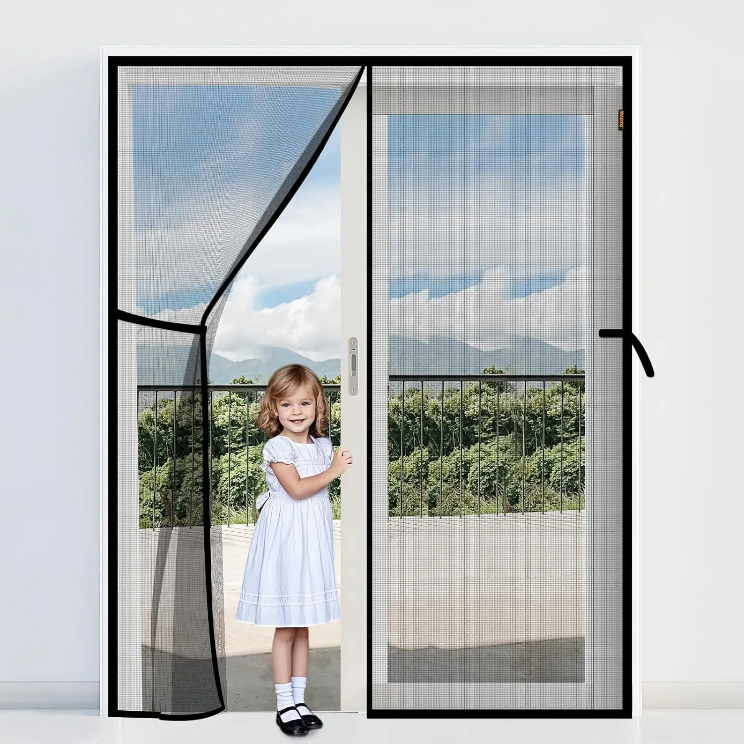 Magnetic Screen Door, Fits Door Size 60'' x 80'', Scratch-Proof Polyester, Classic Middle-Opening, Keep Annoying Creatures Ou
Magnetic Screen Door, Fits Door Size 60'' x 80'', Scratch-Proof Polyester, Classic Middle-Opening, Keep Annoying Creatures Ou