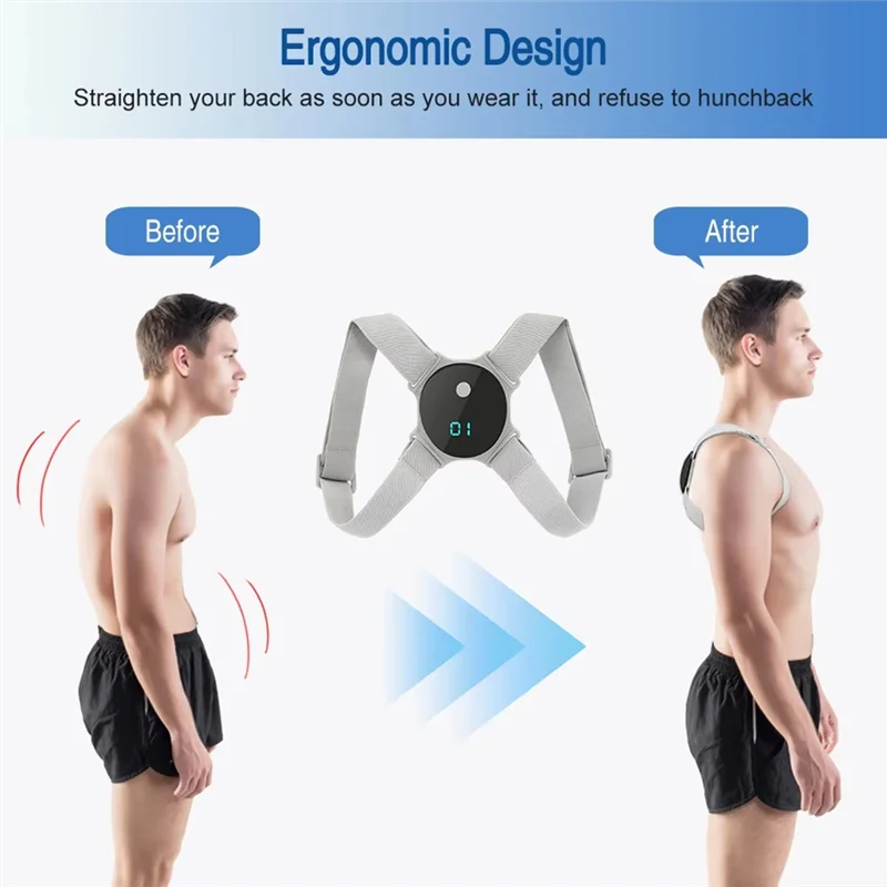 N93R Intelligent Vibration Reminder Posture Corrector Anti Hunchback Belt Preventing Myopia Hunchback Device For Adult Child
N93R Intelligent Vibration Reminder Posture Corrector Anti Hunchback Belt Preventing Myopia Hunchback Device For Adult Child