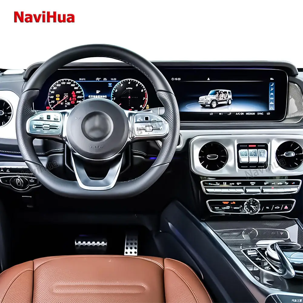 Navihua для Mercedes-Benz G-класса 2018-2025: Новое обновление, двухэкранный Android-автомагнитола, мультимедиа, Carplay, Auto, цифровая приборная панель
Navihua для Mercedes-Benz G-класса 2018-2025: Новое обновление, двухэкранный Android-автомагнитола, мультимедиа, Carplay, Auto, цифровая приборная панель