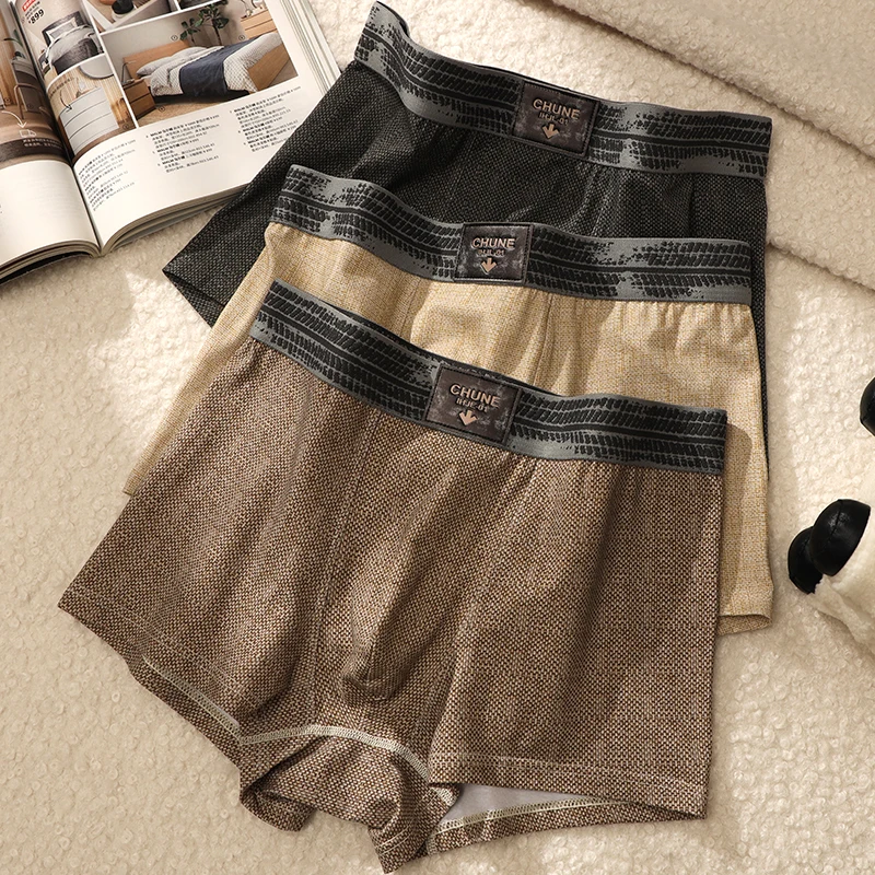 3-Pack Men's Underwear Men's Boxer Briefs Youth Sports Shorts Breathable Cotton Fashionable Trunks Retro Men's Underpants
3-Pack Men's Underwear Men's Boxer Briefs Youth Sports Shorts Breathable Cotton Fashionable Trunks Retro Men's Underpants