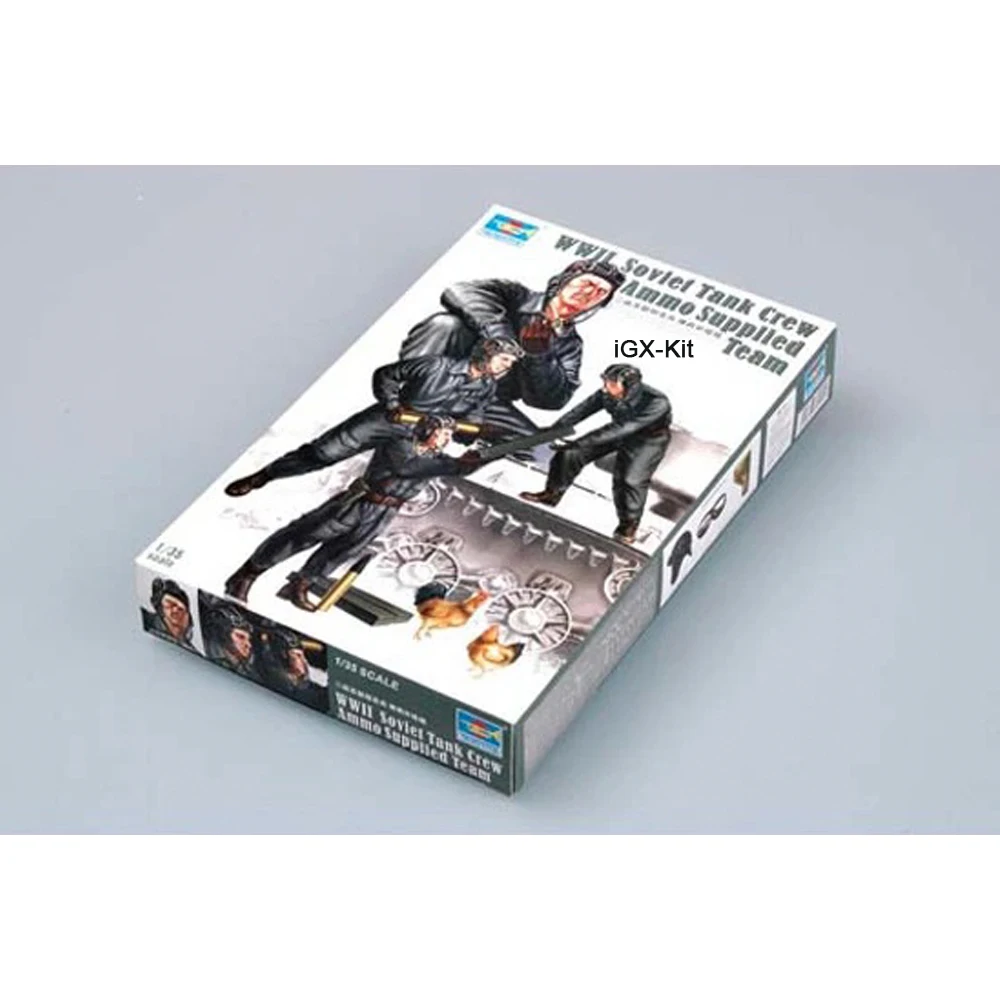 Trumpeter 00411 1/35 Scale Soviet Tank Crew Ammo Supplied Team Soldier Miniature Figure Plastic Assembly Building Model Kit
Trumpeter 00411 1/35 Scale Soviet Tank Crew Ammo Supplied Team Soldier Miniature Figure Plastic Assembly Building Model Kit