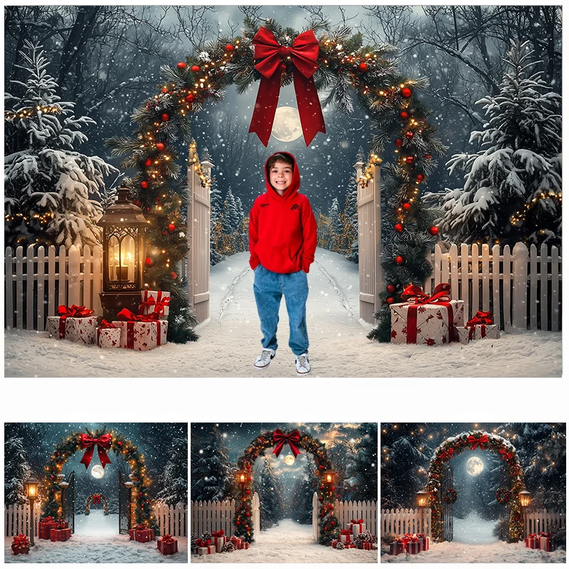 LS Winter Christmas Photography Background Xmas Arch Wreath Snowy Decoration Kids Holiday Portrait Photo Backdrops Studio Props
LS Winter Christmas Photography Background Xmas Arch Wreath Snowy Decoration Kids Holiday Portrait Photo Backdrops Studio Props