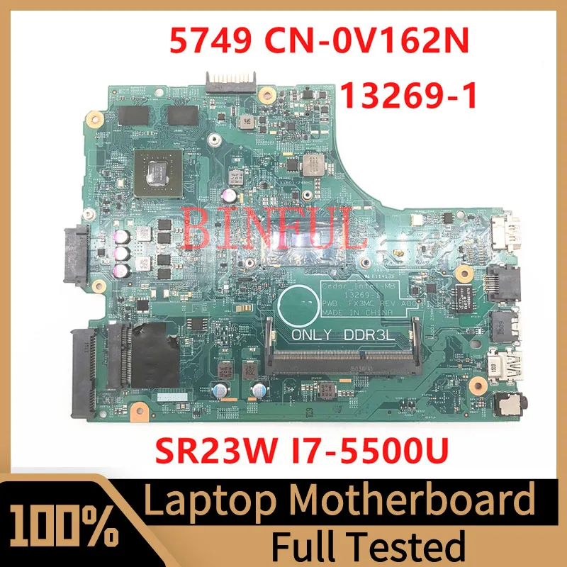 Материнская плата для ноутбука DELL Inspiron 15 5749 13269-1 с ЦП SR23W I7-5500U
Материнская плата для ноутбука DELL Inspiron 15 5749 13269-1 с ЦП SR23W I7-5500U