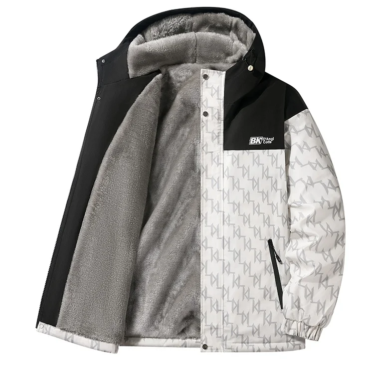 Men's Winter Thickened Fleece Lined Parka Jacket Casual Warm Workwear Coat Polyester Fabric Long Sleeve Zipper Closure Hooded
Men's Winter Thickened Fleece Lined Parka Jacket Casual Warm Workwear Coat Polyester Fabric Long Sleeve Zipper Closure Hooded