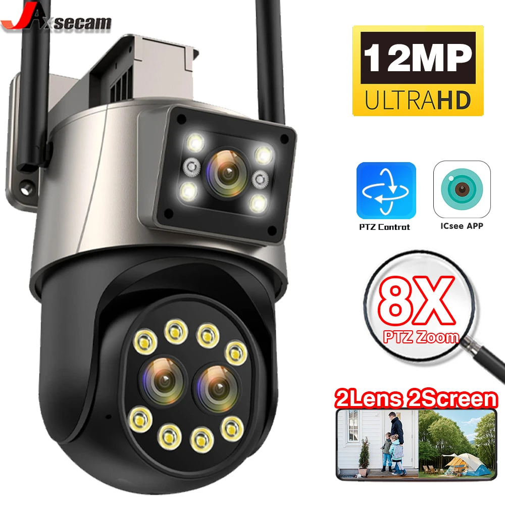 8X Zoom12MP WiFi Security Camera Three Len Ai Motion Tracking PTZ 4K Video Camera Security Protection Outdoor Surveillan
8X Zoom12MP WiFi Security Camera Three Len Ai Motion Tracking PTZ 4K Video Camera Security Protection Outdoor Surveillan