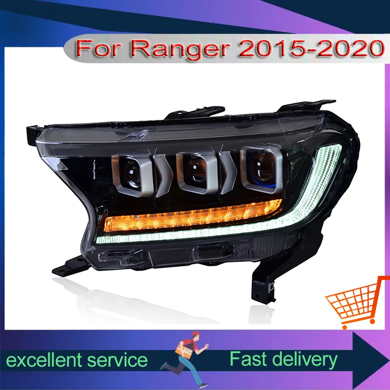 New Style Headlights For 2015-2020 Ford Ranger Front Lamps Assembly Modification LED Dynamic Turn Signal DRL Project Lens Lights
New Style Headlights For 2015-2020 Ford Ranger Front Lamps Assembly Modification LED Dynamic Turn Signal DRL Project Lens Lights