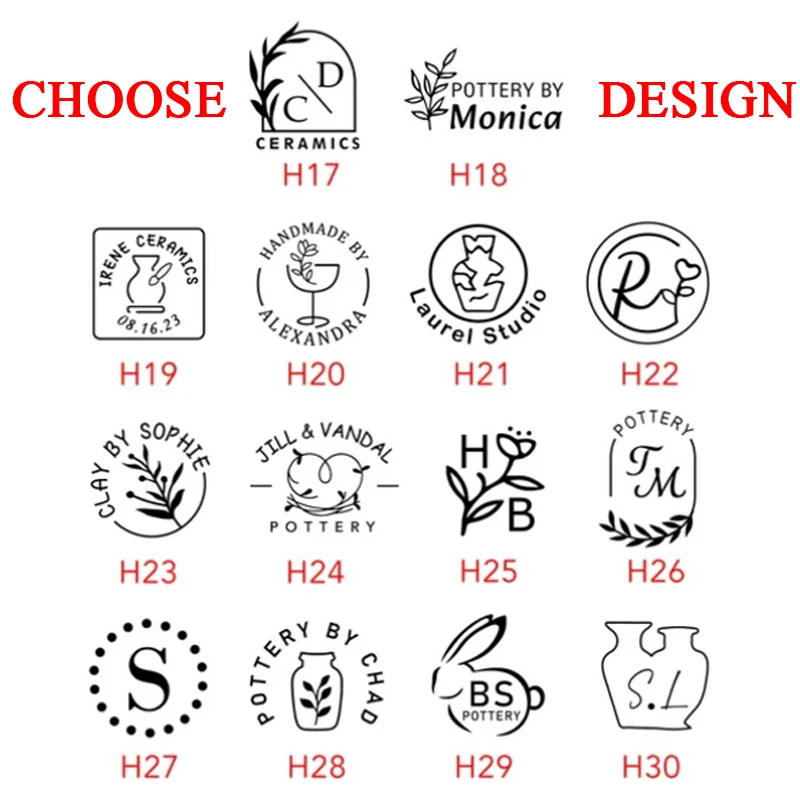 Custom Pottery Stamp for Clay Removable Handle Personalized Logo Design Text Stamps for Potters Polymer Clay Tools Useful
Custom Pottery Stamp for Clay Removable Handle Personalized Logo Design Text Stamps for Potters Polymer Clay Tools Useful