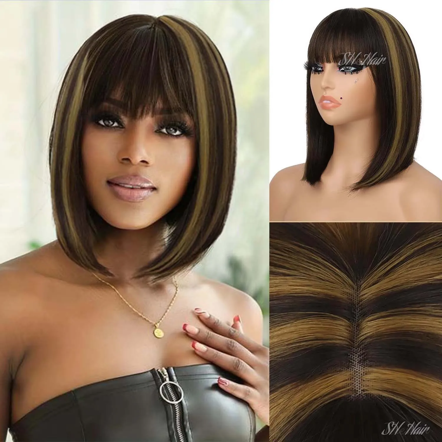 Яки Прямые парики Боб Синтетический короткий парик с челкой для женщин Парик Боб с тупой стрижкой для ежедневного использования
Яки Прямые парики Боб Синтетический короткий парик с челкой для женщин Парик Боб с тупой стрижкой для ежедневного использования