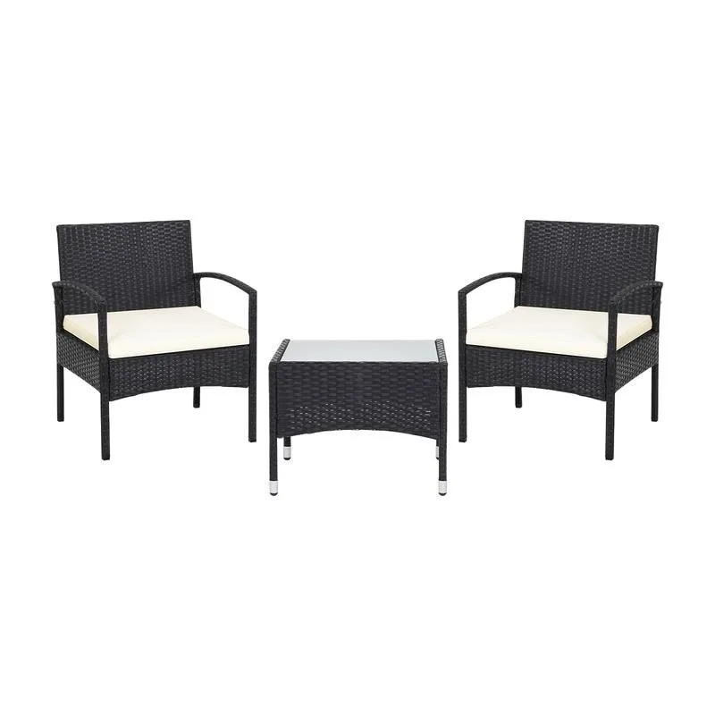 3 Pieces Patio Wicker Rattan Furniture Set with Cushion for Patio Garden Lawn Backyard Pool
3 Pieces Patio Wicker Rattan Furniture Set with Cushion for Patio Garden Lawn Backyard Pool
