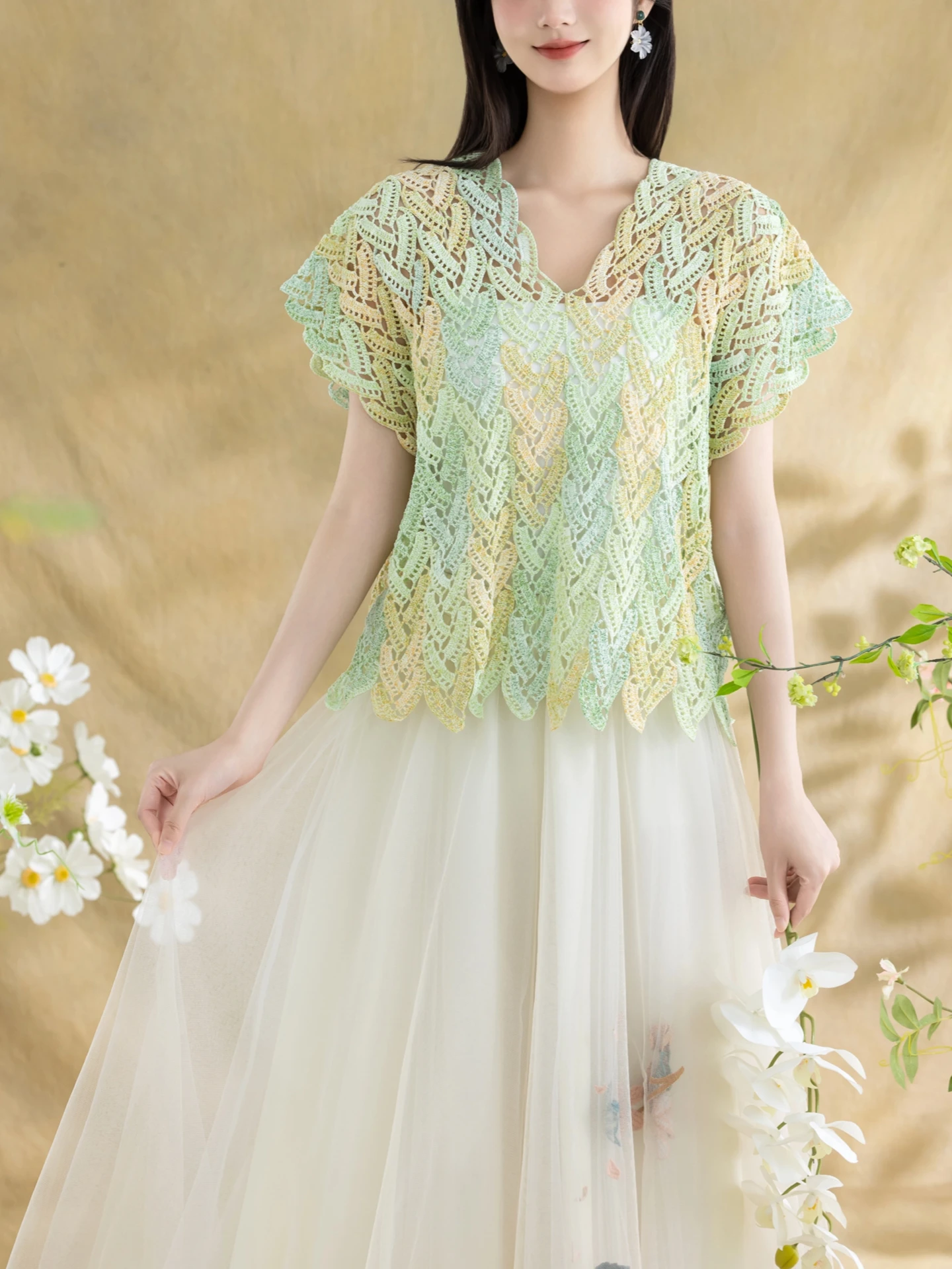 Набор материалов из чистого хлопкового кружевного трикотажного полотна для вязания крючком жилетов ручной работы, DIY-набор, коллекция SuSu Sister's Home, лето 2025
Набор материалов из чистого хлопкового кружевного трикотажного полотна для вязания крючком жилетов ручной работы, DIY-набор, коллекция SuSu Sister's Home, лето 2025