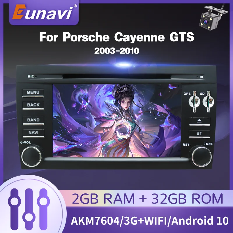 Eunavi Android 10.0 Car Radio Multimedia Player GPS Navigation For Porsche Cayenne GTS 2003-2010 2 din Android Auto DVD DSP
Eunavi Android 10.0 Car Radio Multimedia Player GPS Navigation For Porsche Cayenne GTS 2003-2010 2 din Android Auto DVD DSP