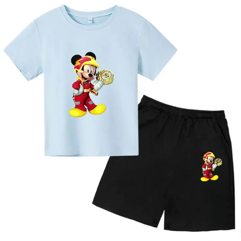 Брендовая детская футболка и шорты Disney, комплект из 2 предметов, летние модные комплекты с коротким рукавом для мальчиков и девочек, детская одежда
Брендовая детская футболка и шорты Disney, комплект из 2 предметов, летние модные комплекты с коротким рукавом для мальчиков и девочек, детская одежда