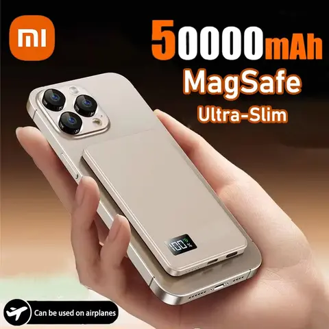 Xiaomi MIJIA 500000mAh Portable Magnetic Wireless Power Bank PD22.5W Fast Charge External Battery for Magsafe For Samsung iPhone