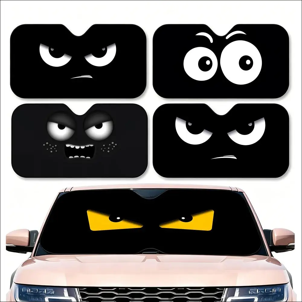 Black Funny Emoji Sun Visor Car Windshield Sunshade | Reusable Aluminum Foil UV Heat Insulation Sun Visor Cover
Black Funny Emoji Sun Visor Car Windshield Sunshade | Reusable Aluminum Foil UV Heat Insulation Sun Visor Cover