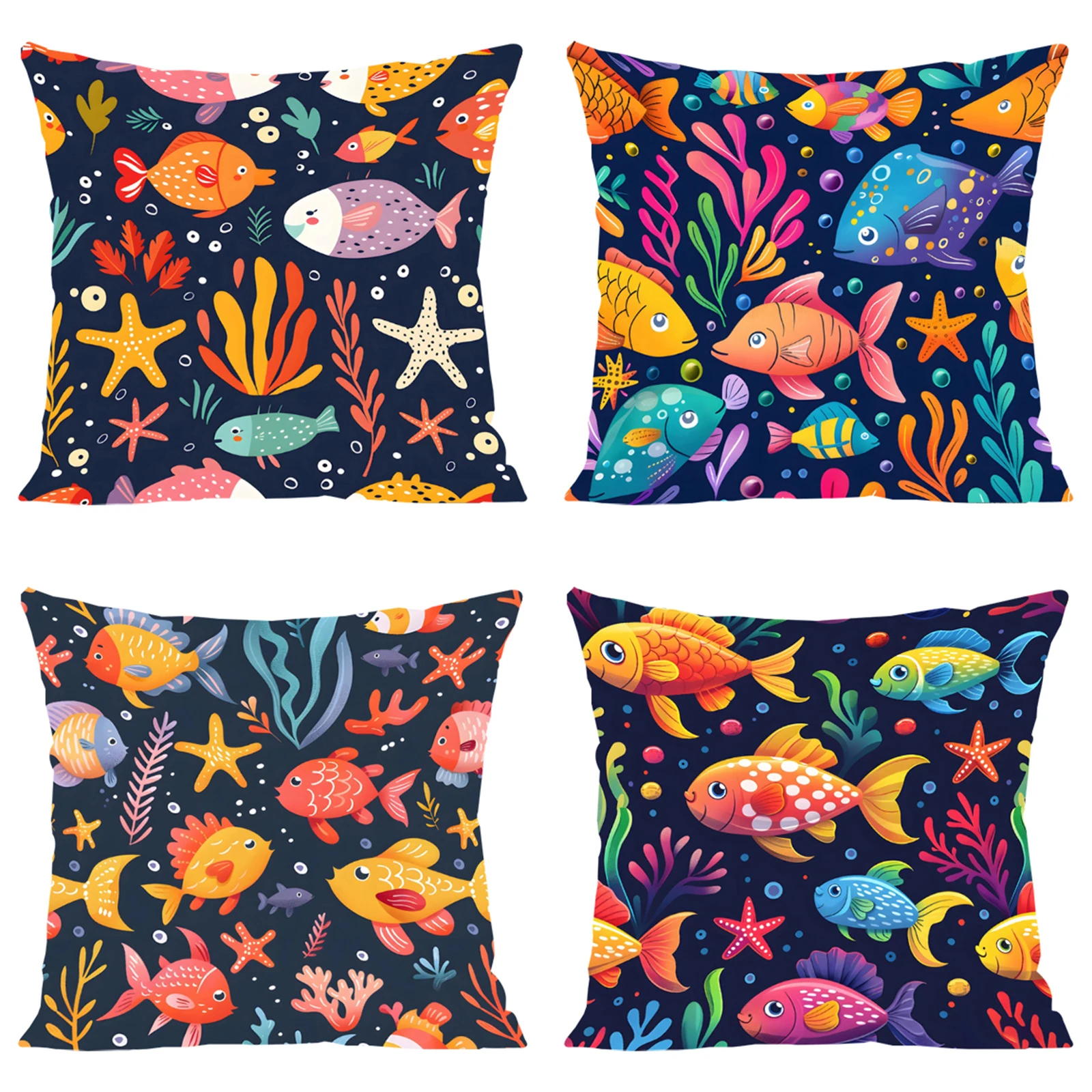 Marine Organism Fish Cushion Cover 50x50 Pillowcases for Pillows 45x45 Cushions Covers Pillow Covers Decorative Luxury Cases Bed
Marine Organism Fish Cushion Cover 50x50 Pillowcases for Pillows 45x45 Cushions Covers Pillow Covers Decorative Luxury Cases Bed