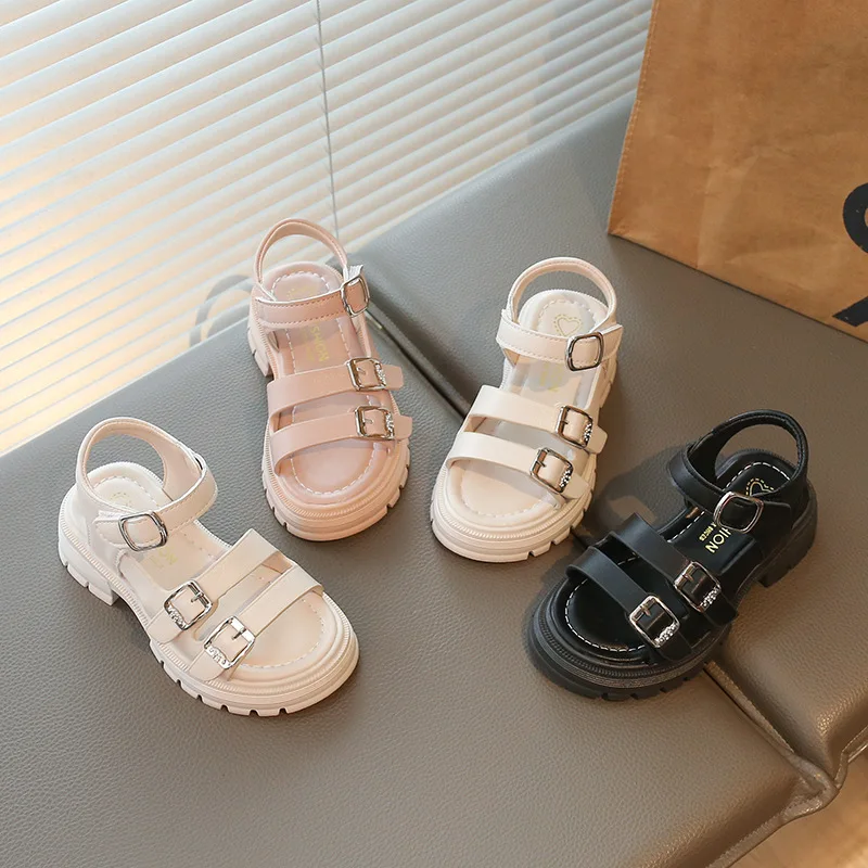 2026 New Summer Kids Beach Sandals Soft Sole Classic Chic Boho Style Shoes Little Girls Chunky Roman Sandals with Buckle Straps
2026 New Summer Kids Beach Sandals Soft Sole Classic Chic Boho Style Shoes Little Girls Chunky Roman Sandals with Buckle Straps