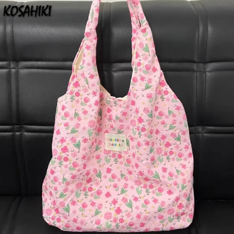 Sweet Y2k Aesthetic Flower Print Shoulder Bags Office Lady All Match Fairy Women Handbags Simple Grunge Chic Canvas Underarm Bag
Sweet Y2k Aesthetic Flower Print Shoulder Bags Office Lady All Match Fairy Women Handbags Simple Grunge Chic Canvas Underarm Bag