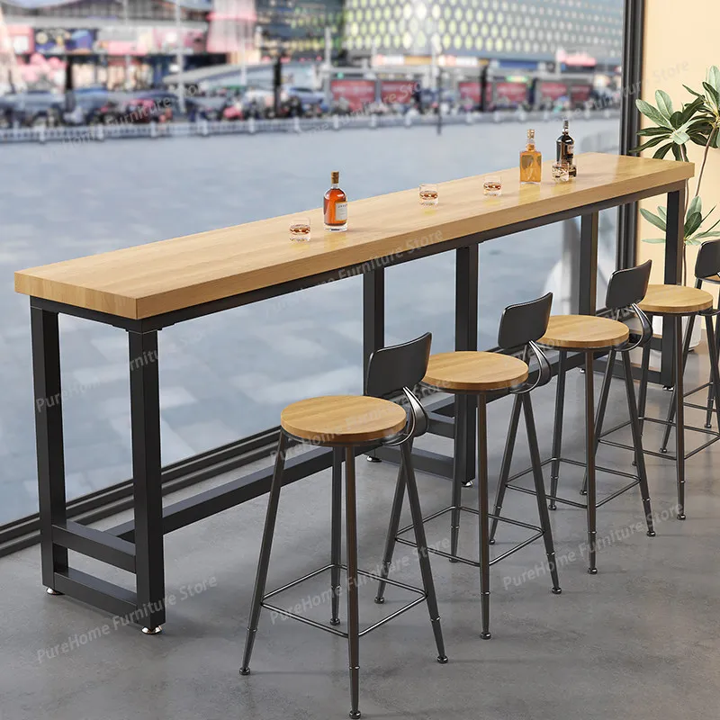 Modern Minimalist Nordic Bar Table with Stools - Solid Wood High Table for Wall-Mounted Commercial Use Bar Furniture
Modern Minimalist Nordic Bar Table with Stools - Solid Wood High Table for Wall-Mounted Commercial Use Bar Furniture