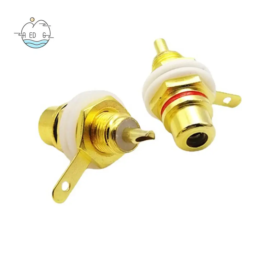 AED6-10Pcs RCA Female Jack Plated Rca Connector Gold Panel Mount Chassis Audio Socket Plug Bulkhead With Nut Solder Cup
AED6-10Pcs RCA Female Jack Plated Rca Connector Gold Panel Mount Chassis Audio Socket Plug Bulkhead With Nut Solder Cup