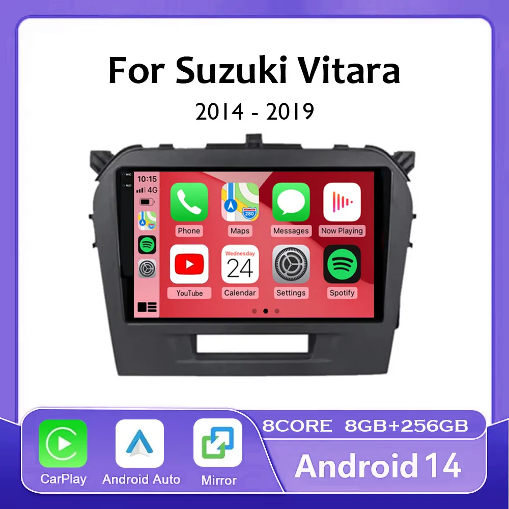 Android 14 Carplay Auto 2K экран автомобильный радиоприемник мультимедийный плеер для Suzuki Vitara 2017 2018 2019 2020 авторадио стерео головное устройство
Android 14 Carplay Auto 2K экран автомобильный радиоприемник мультимедийный плеер для Suzuki Vitara 2017 2018 2019 2020 авторадио стерео головное устройство
