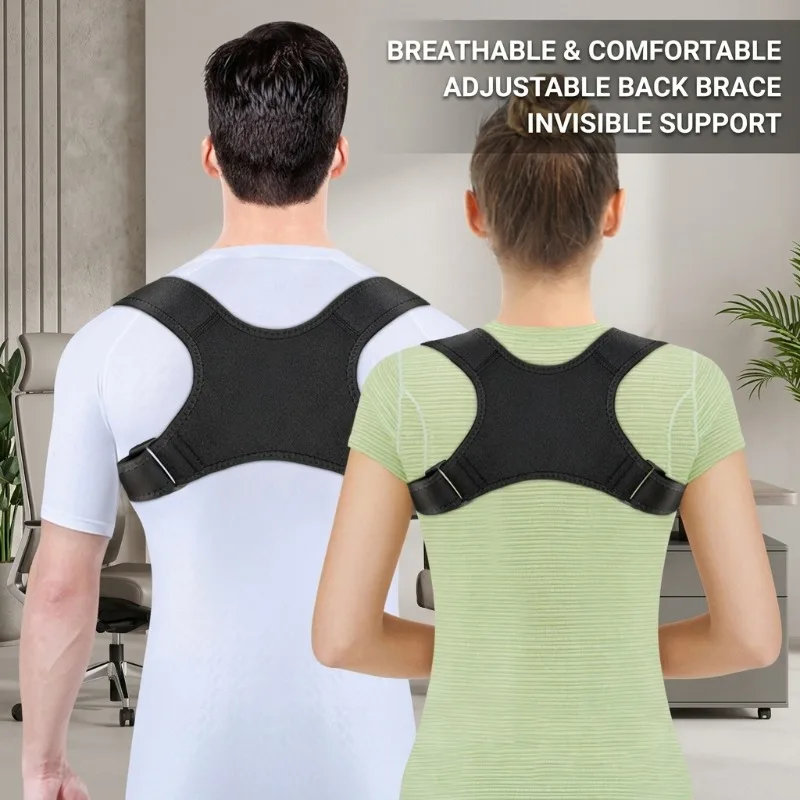 Posture Corrector for Adults, Adjustable Back Brace, Invisible Posture Support for Hunchback and Scoliosis, Breathable Material
Posture Corrector for Adults, Adjustable Back Brace, Invisible Posture Support for Hunchback and Scoliosis, Breathable Material