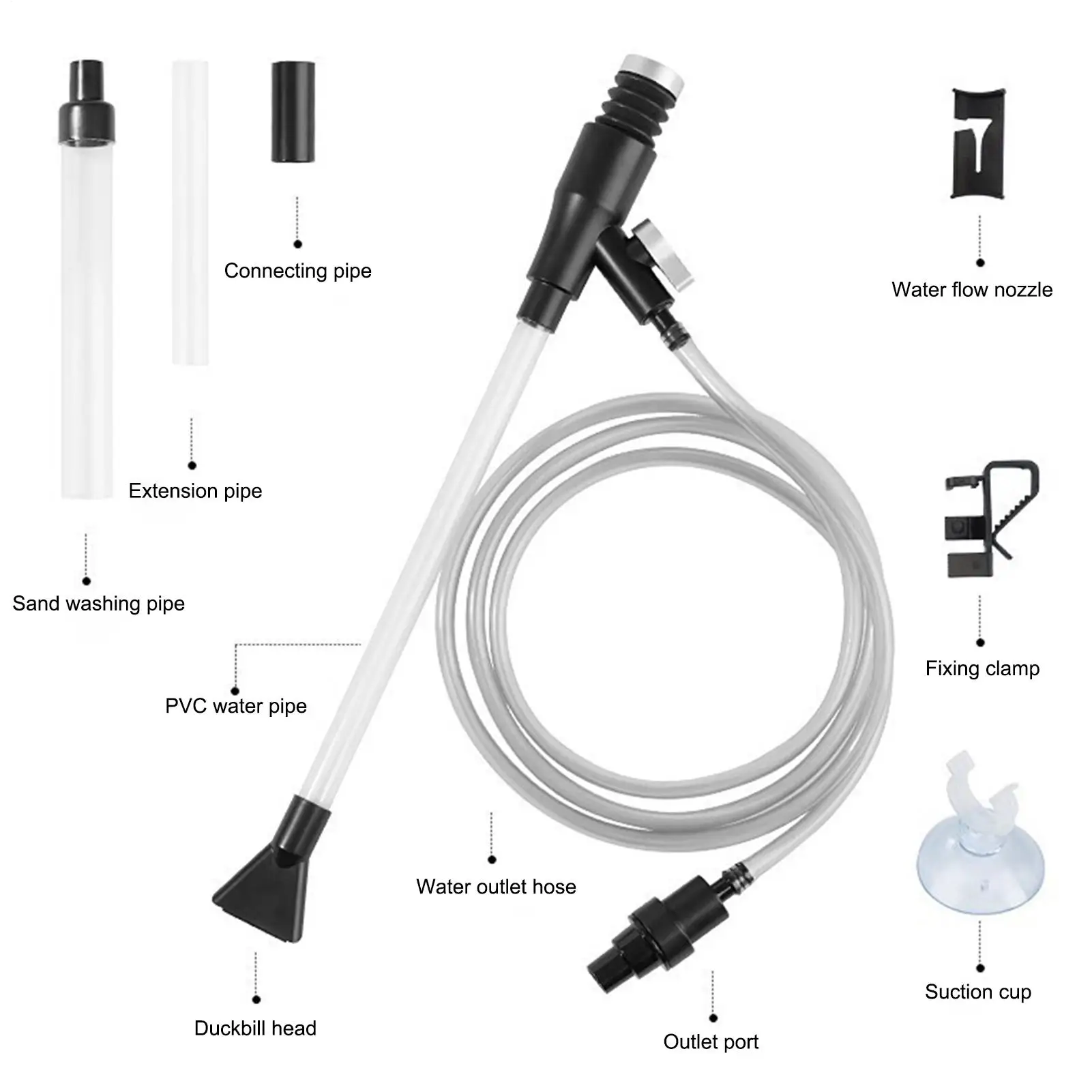 Aquarium Vacuum Manual Siphon Water Changer Aquarium Siphon Vacuum Cleaner For Maintenance Cleaning Reptile Shrimp Home Office
Aquarium Vacuum Manual Siphon Water Changer Aquarium Siphon Vacuum Cleaner For Maintenance Cleaning Reptile Shrimp Home Office
