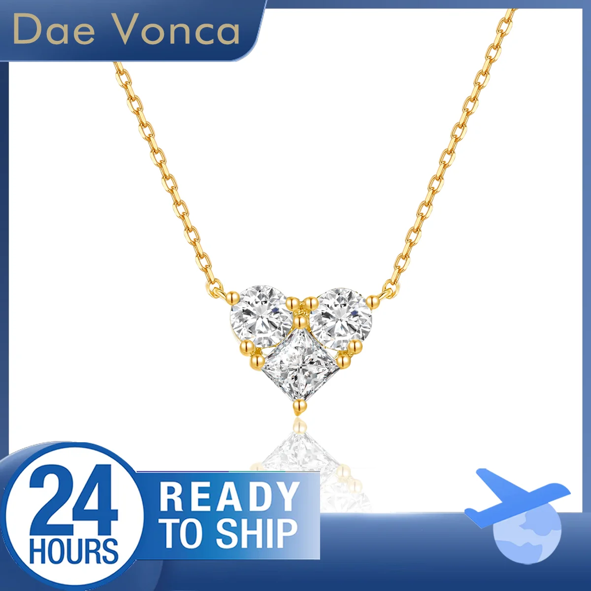 Heart Shaped Lab Diamond Necklace Round and Princess Cut Lab Created Diamond Necklace 18K White /Yellow Gold Pendant Necklace
Heart Shaped Lab Diamond Necklace Round and Princess Cut Lab Created Diamond Necklace 18K White /Yellow Gold Pendant Necklace