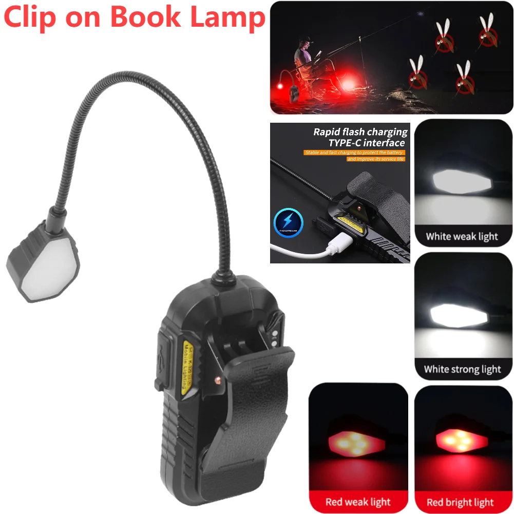 Clip on Light Rechargeable Reading Light with Motion Sensor Book Light Waterproof Desk Lamp for Reading Camping Fishing
Clip on Light Rechargeable Reading Light with Motion Sensor Book Light Waterproof Desk Lamp for Reading Camping Fishing