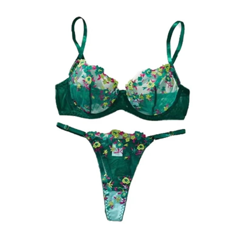 Vintage Bra Brief Sets Embroidery Flowers Sexy Lingerie See Through Ultra Thin Underwear Lace Intimate Breathable Exotic Sets
Vintage Bra Brief Sets Embroidery Flowers Sexy Lingerie See Through Ultra Thin Underwear Lace Intimate Breathable Exotic Sets