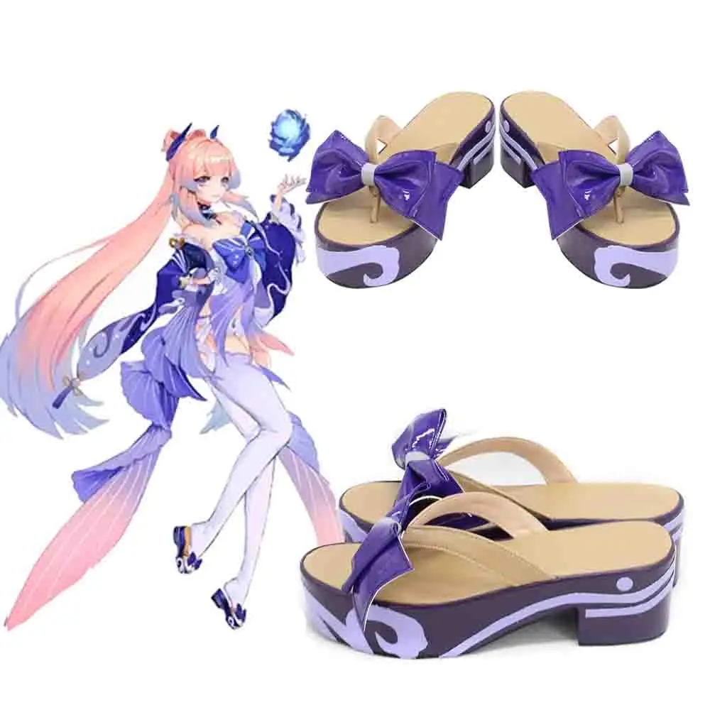 Anime Kokomi Cosplay Shoes Game Genshin Impact Sangonomiya Kokomi Cosplay Shoes Women Wooden Geta Clogs Shoes High Heels Bow
Anime Kokomi Cosplay Shoes Game Genshin Impact Sangonomiya Kokomi Cosplay Shoes Women Wooden Geta Clogs Shoes High Heels Bow