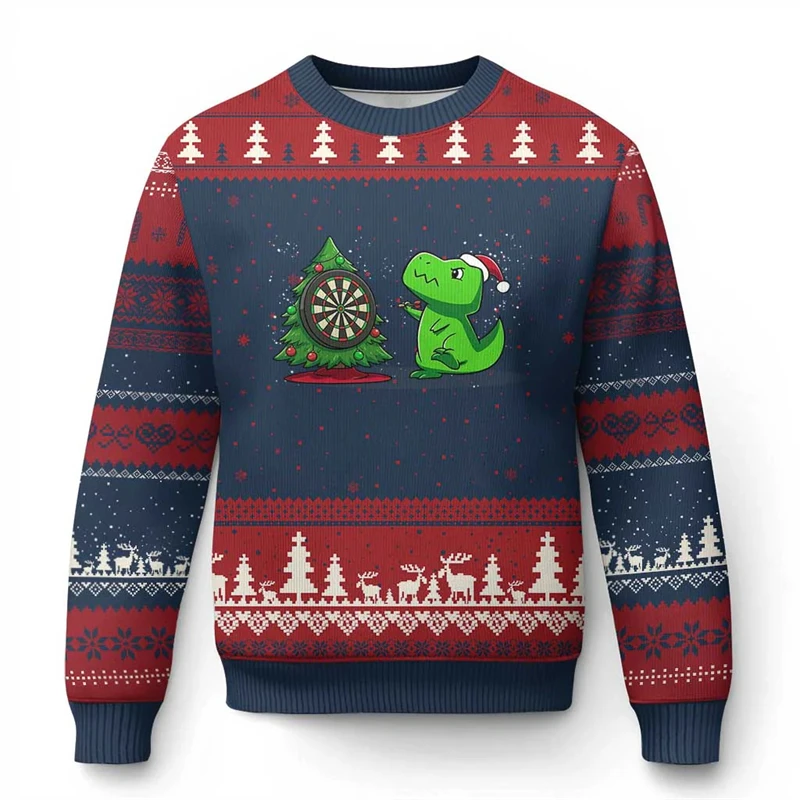 Fashion Darts Graphic Ugly Christmas Sweater For Men Trendy Streetwear 3D Pritned Xmas Sweatshirts Casual Oversized Sports Tops
Fashion Darts Graphic Ugly Christmas Sweater For Men Trendy Streetwear 3D Pritned Xmas Sweatshirts Casual Oversized Sports Tops