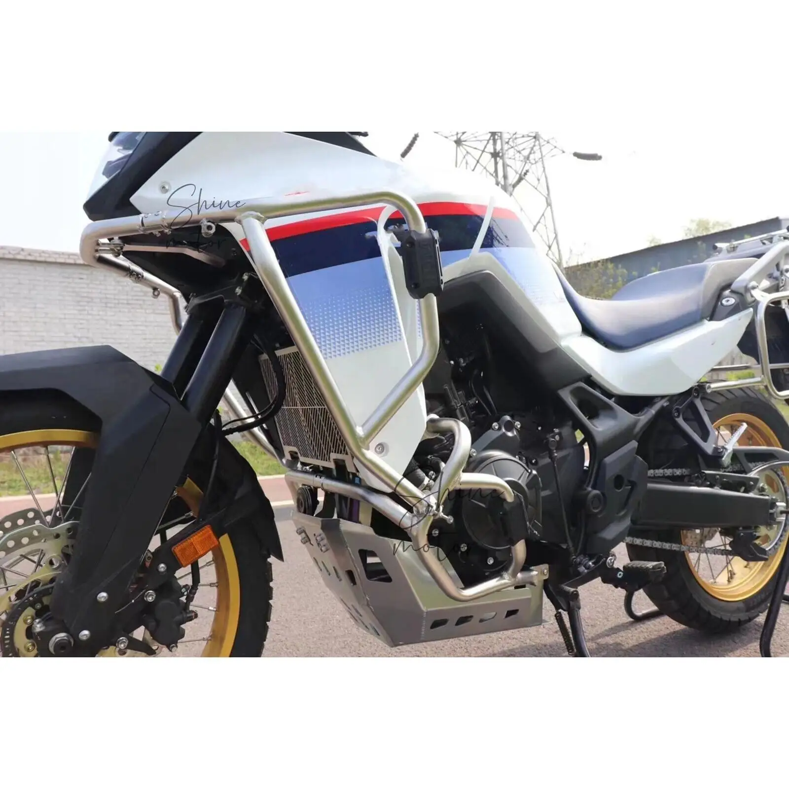 For Honda XL750 2023-2024 Upper Lower Motorcycle Engine Guard Silver Crash Bar Protector Set
For Honda XL750 2023-2024 Upper Lower Motorcycle Engine Guard Silver Crash Bar Protector Set