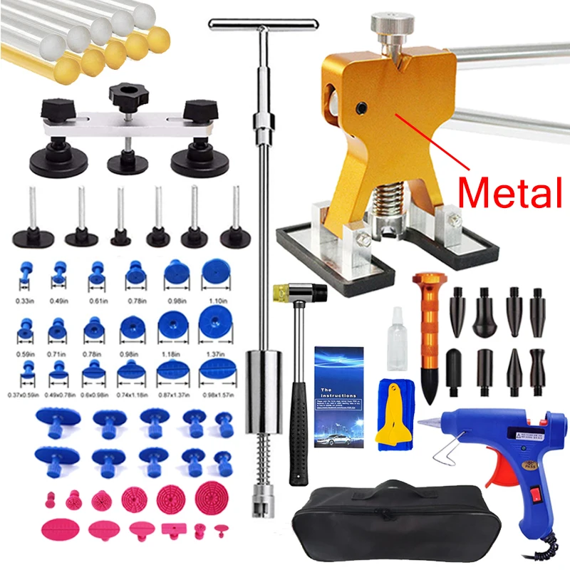 Car Dent Repair Tools Gold Puller Repair Auto Body Door Sheet Metal Dent Hail Pit Seamless Removal Mixed Size Tabs Pulling Dent
Car Dent Repair Tools Gold Puller Repair Auto Body Door Sheet Metal Dent Hail Pit Seamless Removal Mixed Size Tabs Pulling Dent