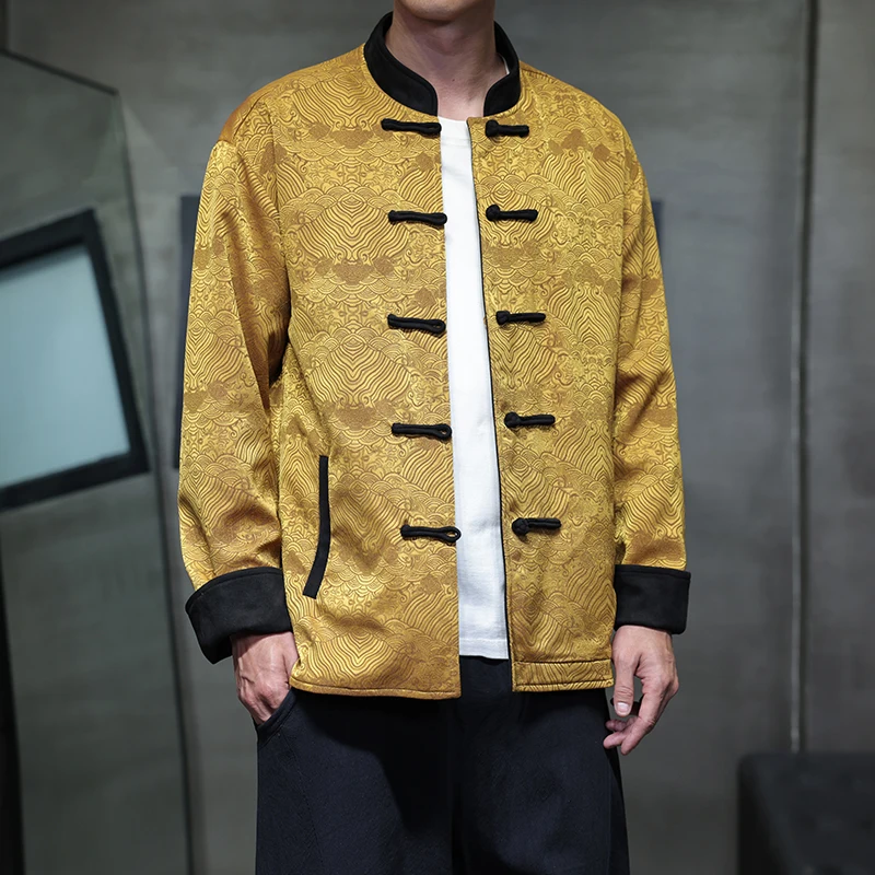 Retro Artistic Double-Sided Wear Men's Tang Suit Jaet New Chinese Sle Embroidery Youth Large Size Jaet Autumn Winter
Retro Artistic Double-Sided Wear Men's Tang Suit Jaet New Chinese Sle Embroidery Youth Large Size Jaet Autumn Winter