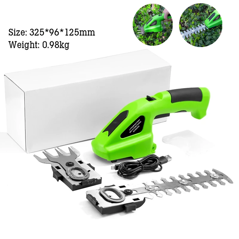 3.6V Electric Trimmer 2 in 1 Lithium-ion Cordless Garden Tools Hedge Trimmer Rechargeable Hedge Trimmers for Grass Hedge Tool
3.6V Electric Trimmer 2 in 1 Lithium-ion Cordless Garden Tools Hedge Trimmer Rechargeable Hedge Trimmers for Grass Hedge Tool