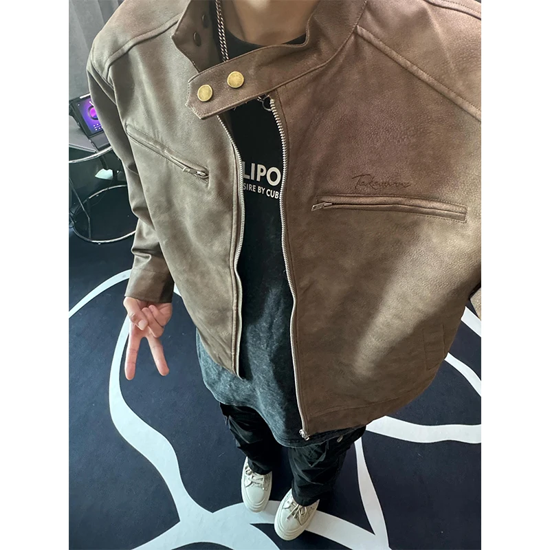 Browan Mermaid Style Men's Jacket Autumn High Street 2024 New Vintage American Motorcycle Clothes Standard Fit Iron Free
Browan Mermaid Style Men's Jacket Autumn High Street 2024 New Vintage American Motorcycle Clothes Standard Fit Iron Free