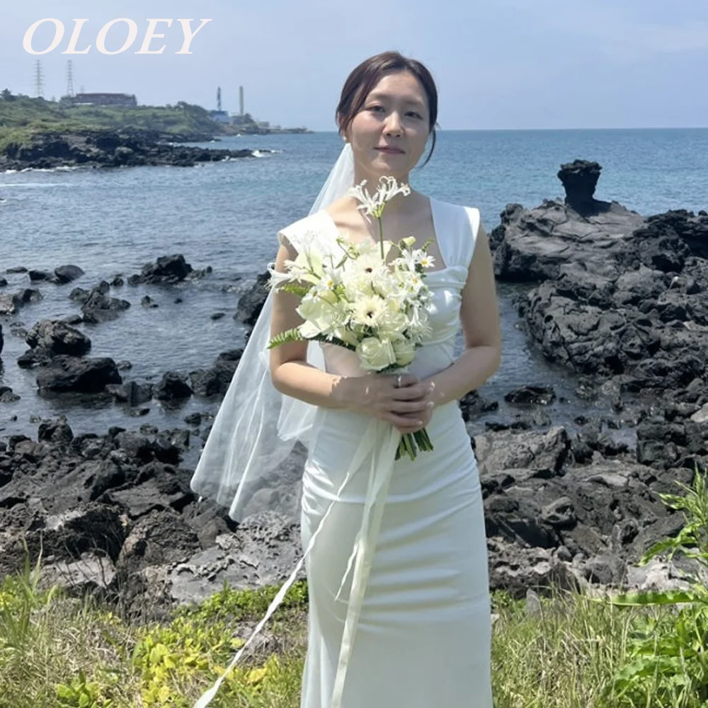 OLOEY Simple Square Collar Mermaid Wedding Dress Korea Snapshots 웨딩드레스Floor Length Bridal Gown Customized Zip Back
OLOEY Simple Square Collar Mermaid Wedding Dress Korea Snapshots 웨딩드레스Floor Length Bridal Gown Customized Zip Back