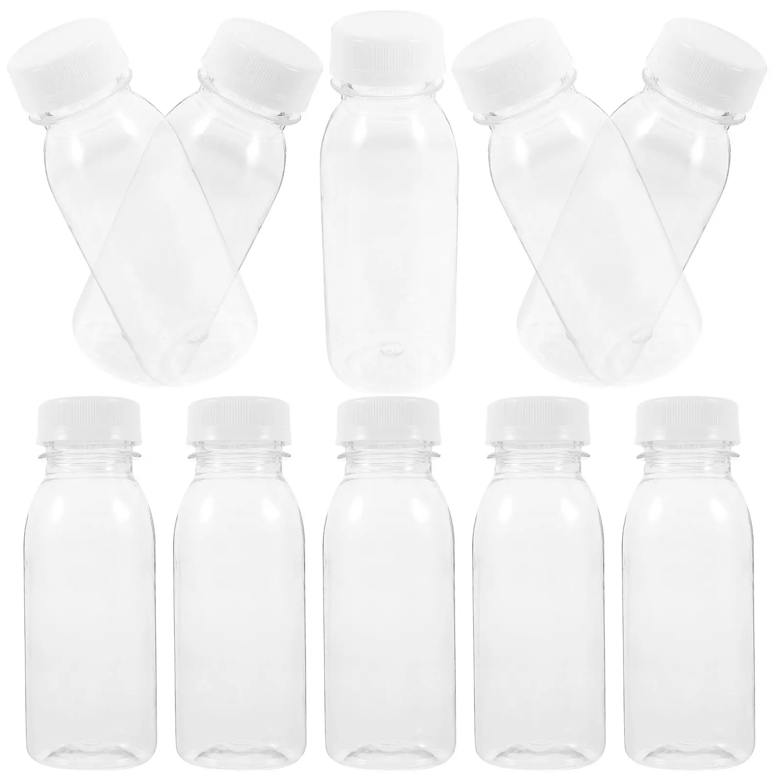 10 Pcs Reusable Bottles for Drinks Plastic Milk Juice Container Feeding Fitness Translucent
10 Pcs Reusable Bottles for Drinks Plastic Milk Juice Container Feeding Fitness Translucent