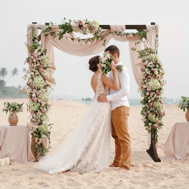 7.2ft Wooden wedding arch background with wooden poles for ceremonial birthday parties
7.2ft Wooden wedding arch background with wooden poles for ceremonial birthday parties