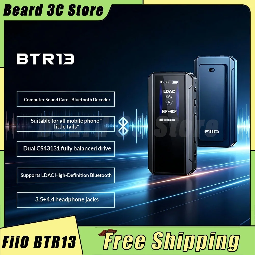 Fiio Btr13 Bluetooth Headphone Amplifier With Ldac Aptx Adaptive Aptx Hd Aac 3.5mm Unbalanced 4.4mm Balanced Dual Cs43131
Fiio Btr13 Bluetooth Headphone Amplifier With Ldac Aptx Adaptive Aptx Hd Aac 3.5mm Unbalanced 4.4mm Balanced Dual Cs43131