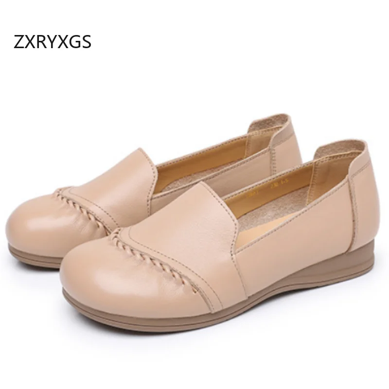 ZXRYXGS Classic Retro Top Layer Cowhide Elegant Comfortable Flat Shoes Woman New 2026 Big Size Fashion Casual Shoes Women Flats
ZXRYXGS Classic Retro Top Layer Cowhide Elegant Comfortable Flat Shoes Woman New 2026 Big Size Fashion Casual Shoes Women Flats