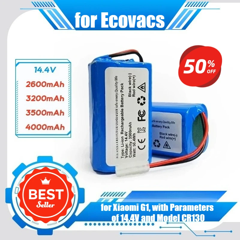 Robotic Vacuum Cleaner for Ecovacs KingKong, for Xiaomi G1, with Parameters of 14.4V and Model CR130
Robotic Vacuum Cleaner for Ecovacs KingKong, for Xiaomi G1, with Parameters of 14.4V and Model CR130