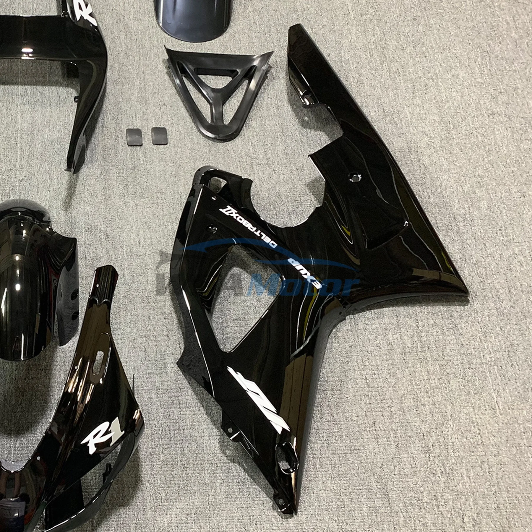 Injection Molding Plastic Fairings For Yamaha YZFR1 1998 1999 Glossy Black Motorcycle Fairings Kit YZF-R1 98 99
Injection Molding Plastic Fairings For Yamaha YZFR1 1998 1999 Glossy Black Motorcycle Fairings Kit YZF-R1 98 99