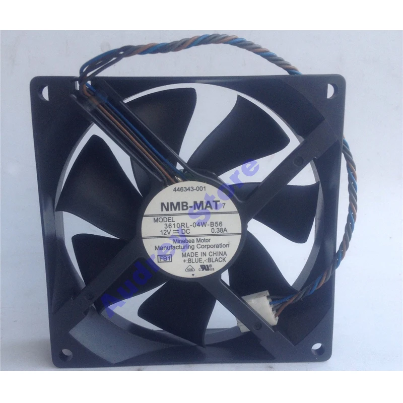 Original NMB-MAT 3610RL-04W-B56 9CM 4.56W DC12V 0.38A 4-wire PWM double ball bearing fan 3500rpm 60.4CFM air blower
Original NMB-MAT 3610RL-04W-B56 9CM 4.56W DC12V 0.38A 4-wire PWM double ball bearing fan 3500rpm 60.4CFM air blower