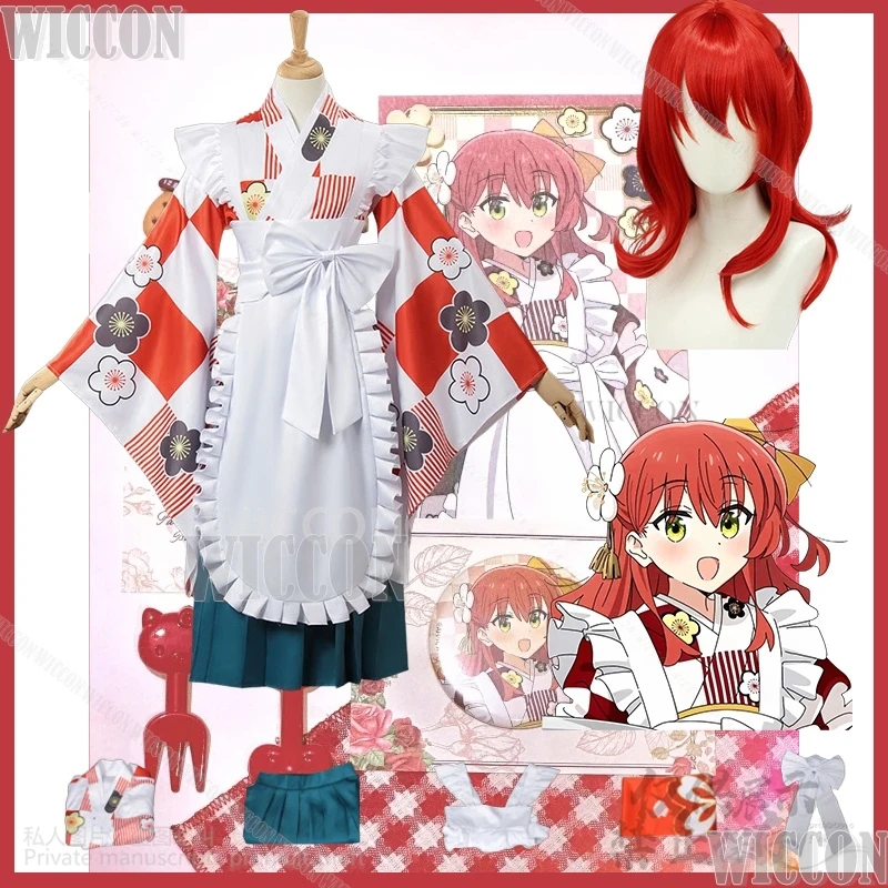 The Rock! Anime Cosplay Kita Ikuyo Costume Japanese Girls Red Kimono Dress Kawaii Cute Lolita Pink Wig Comic CON Suit Customized
The Rock! Anime Cosplay Kita Ikuyo Costume Japanese Girls Red Kimono Dress Kawaii Cute Lolita Pink Wig Comic CON Suit Customized