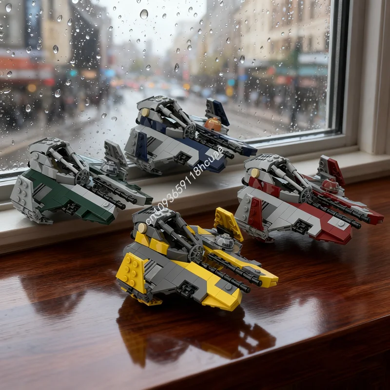 702pcs MOC Star Battle Eta 2 Actis Light Interceptors 4 Colors Model Building Blocks Construction Toys Festival Gifts
702pcs MOC Star Battle Eta 2 Actis Light Interceptors 4 Colors Model Building Blocks Construction Toys Festival Gifts